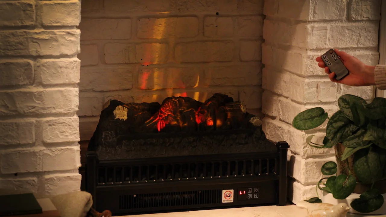 Electric Fireplace Logs with Remote | Seventh Avenue
