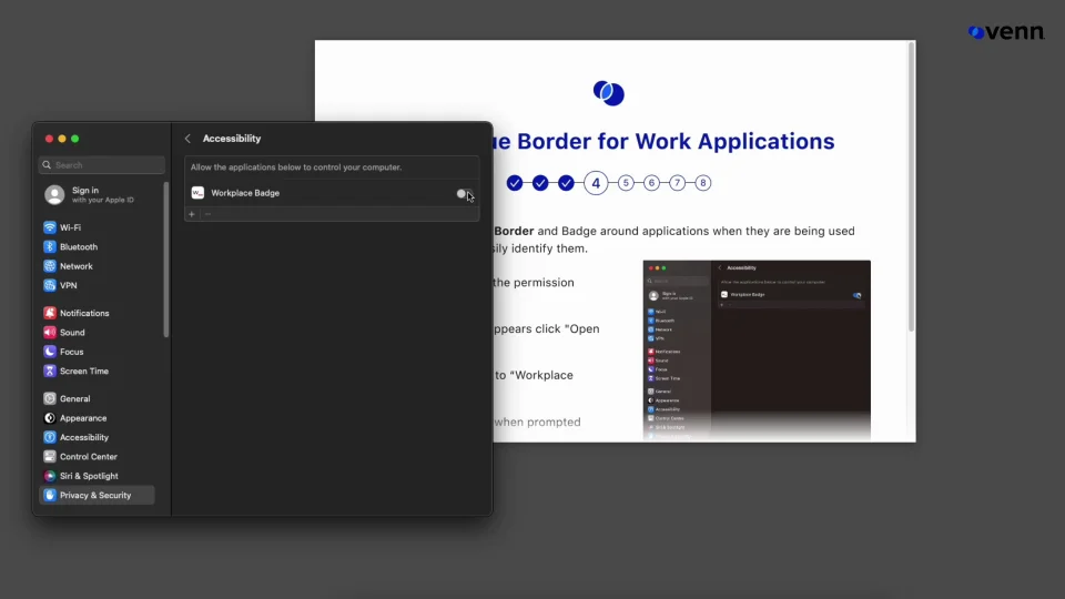 Set Up Venn's Blue Border on a Mac Computer – Venn Help Center