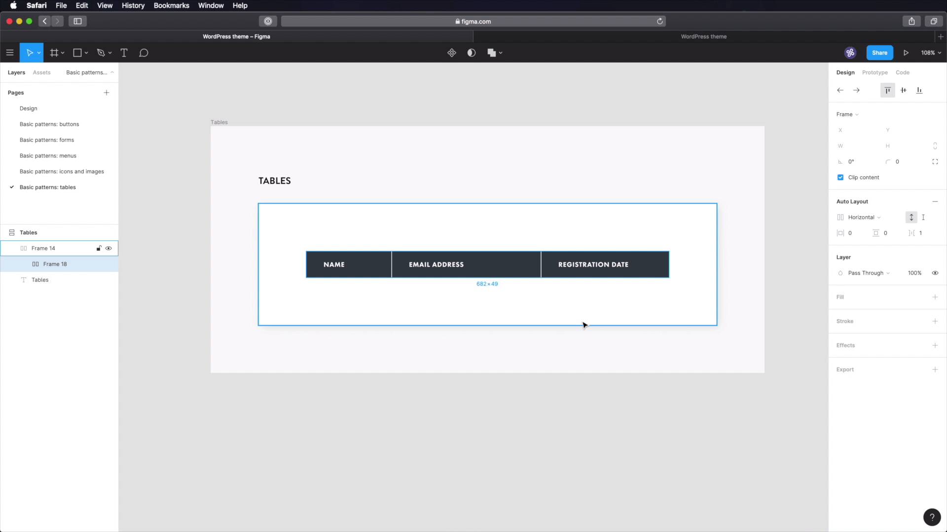 Designing for WordPress - Tables