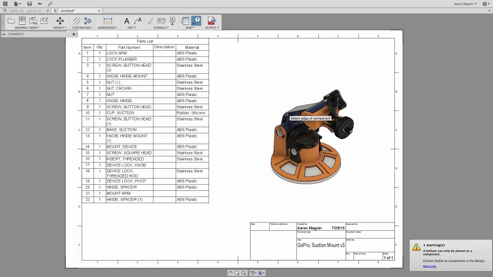 Fusion 360 Help Mechanical assemblies fundamentals Quick tip