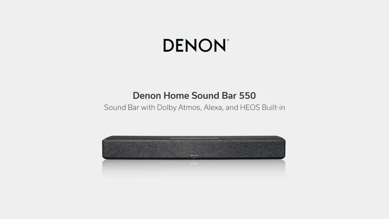 Denon Home Sound Bar 550 - Smart Sound Bar with Dolby Atmos and HEOS®  Built-in