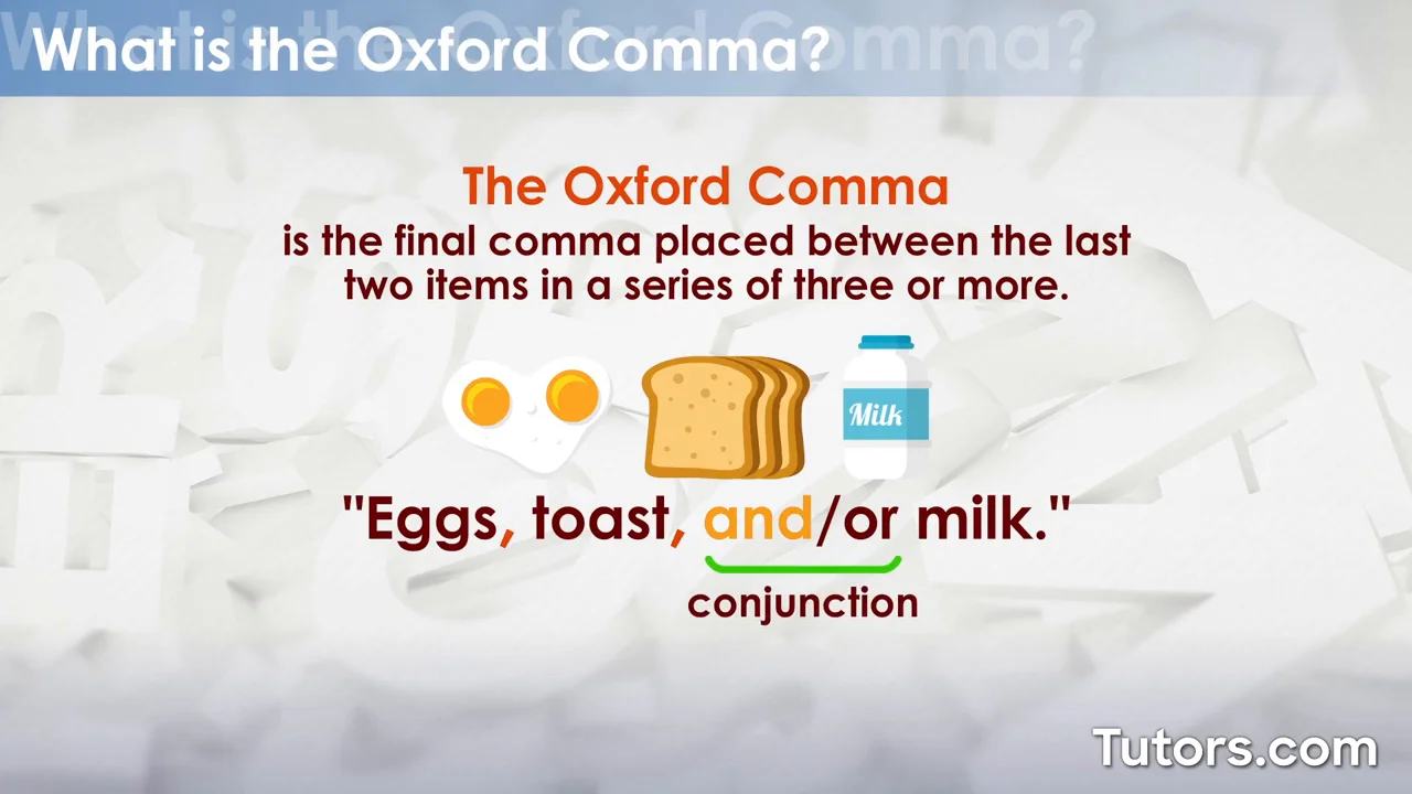 Oxford Comma — Definition, Examples, And Rules, 41% OFF