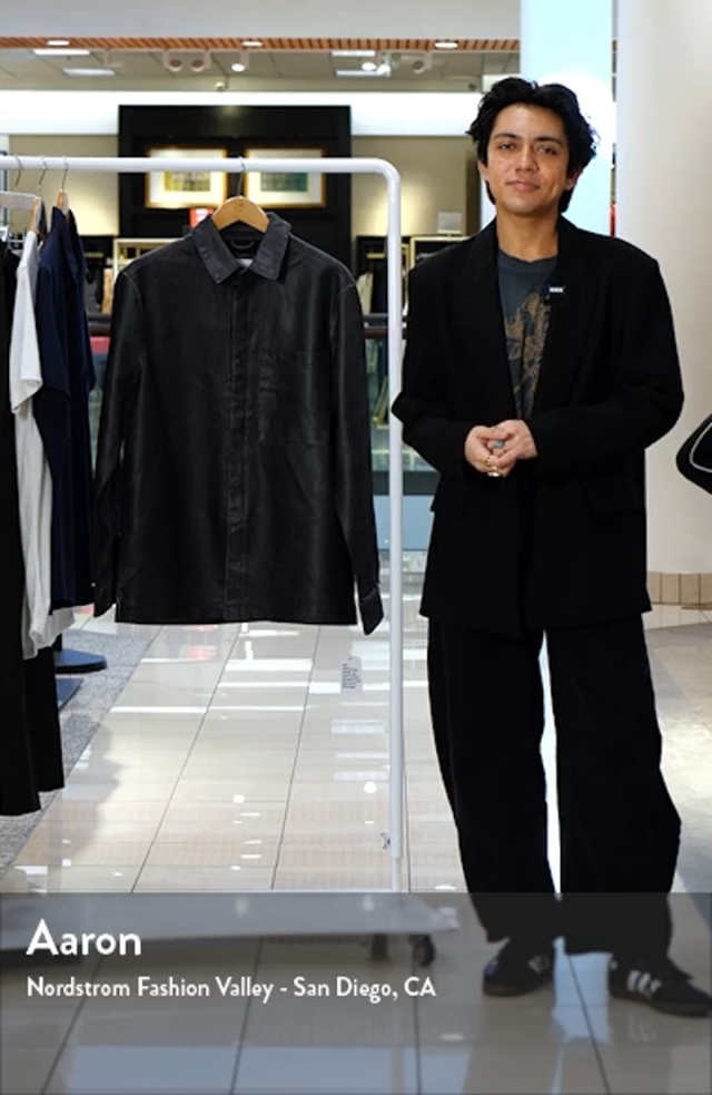 Topman Faux Leather Shacket Nordstrom