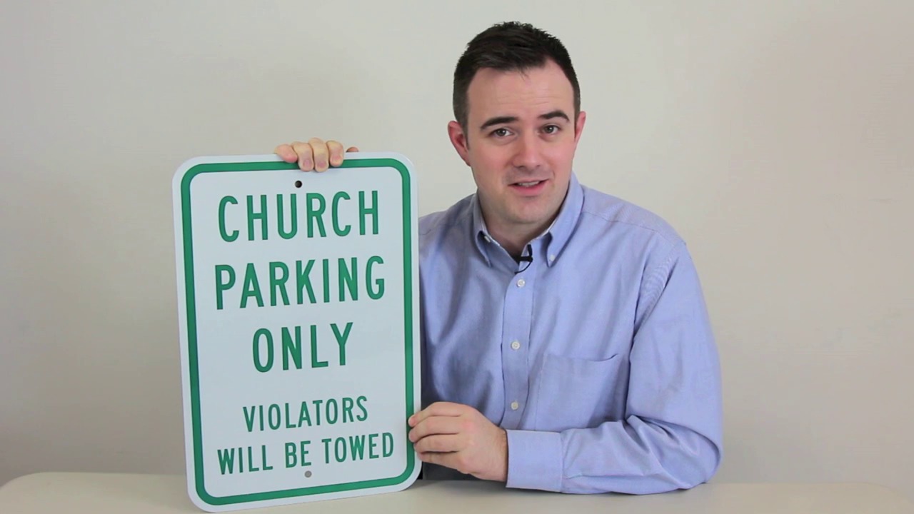 Church Parking Signs
