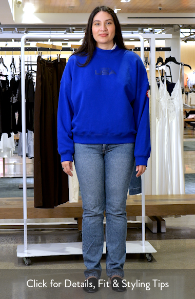 Polo Ralph Lauren Team USA Fleece Mock Neck Sweatshirt | Nordstrom