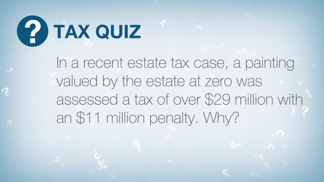 Tax Quiz: Estate Tax