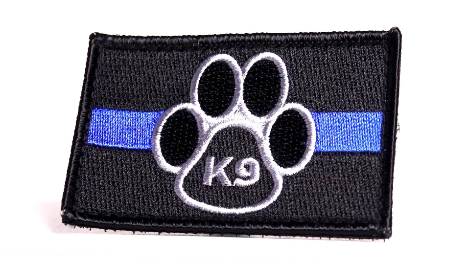 Thin Blue Line US Flag PVC Patch - Custom Canine Unlimited