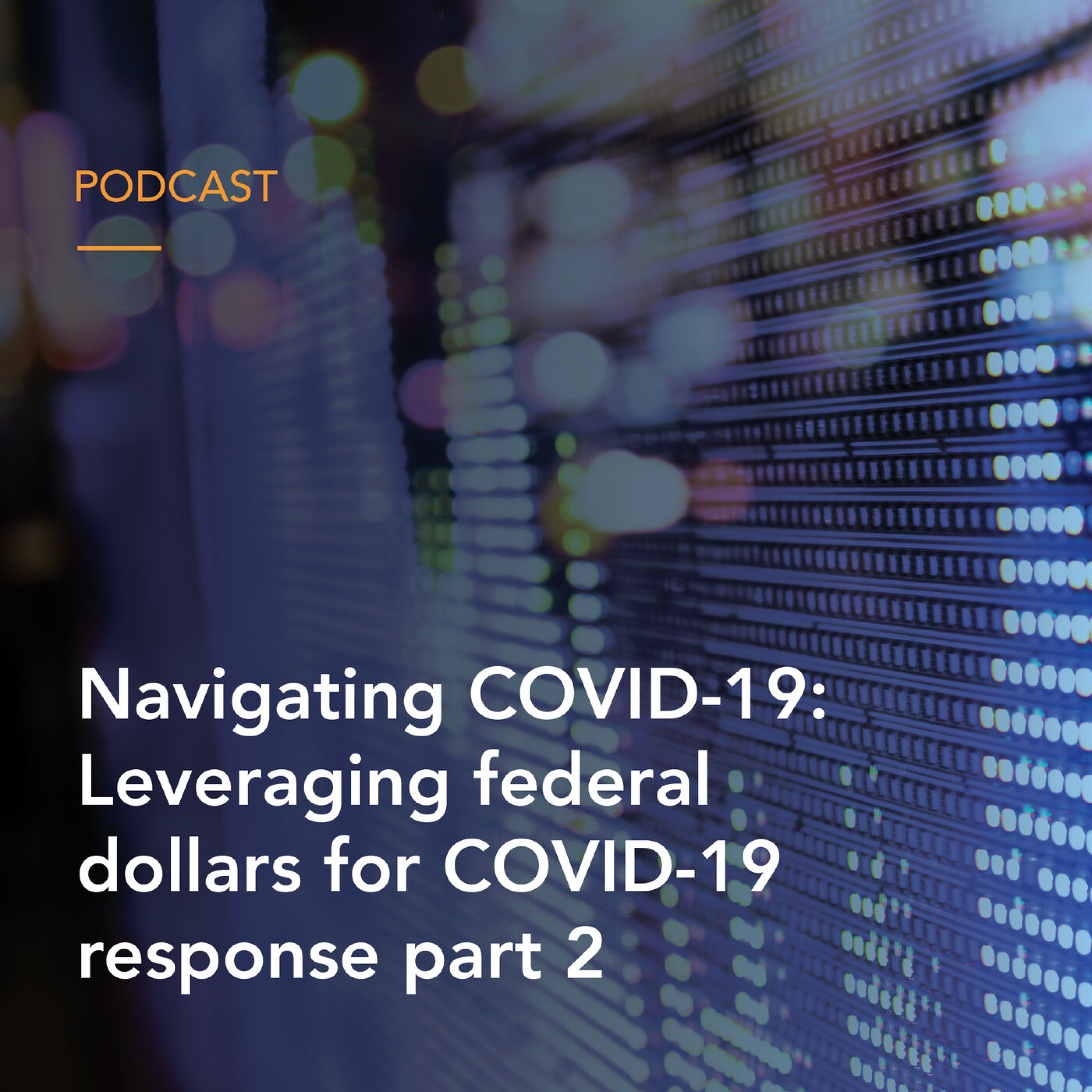 Navigating COVID-19 #8: Leveraging federal dollars for COVID-19 response (Part 2)