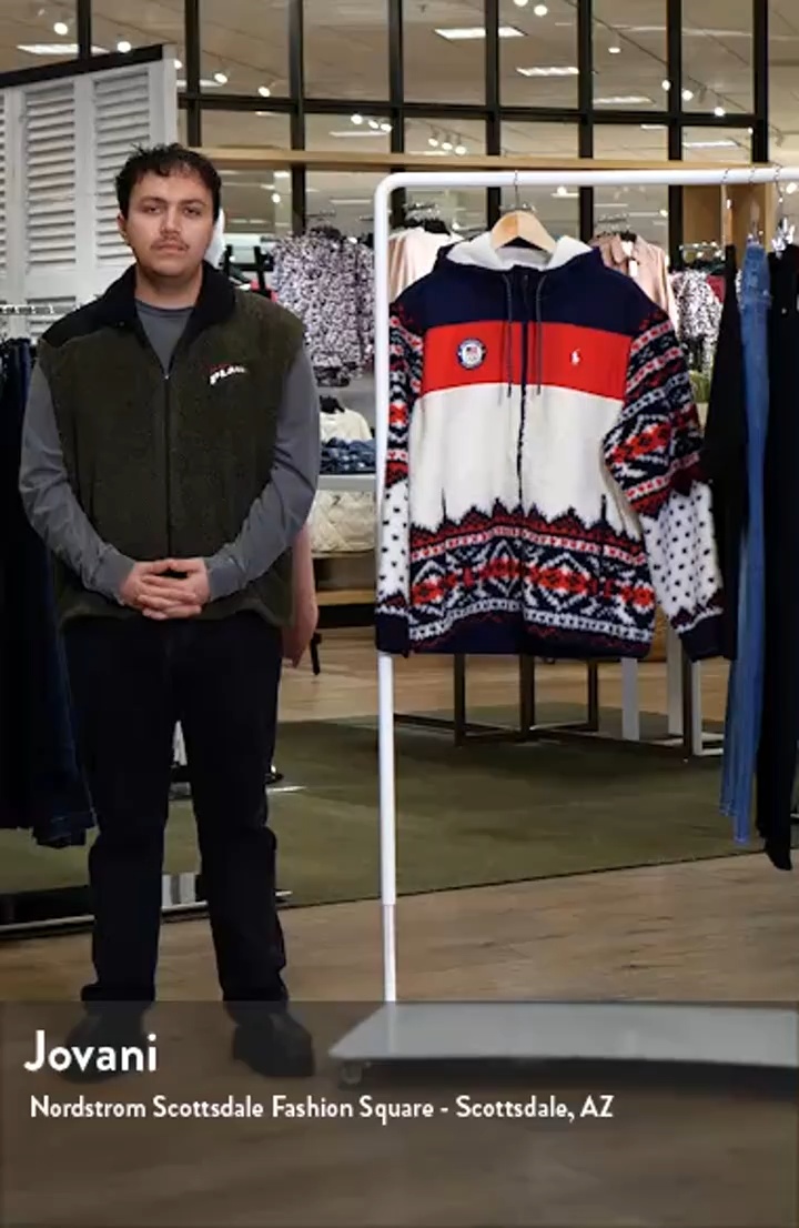 Team USA Hybrid Fleece Zip Hoodie (Men) | Nordstrom