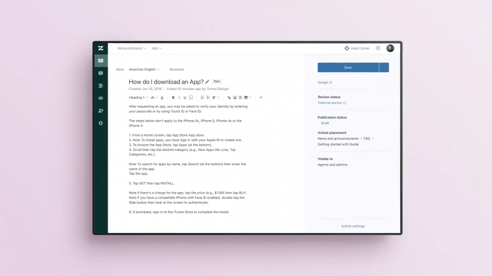 ZendeskDemo Kurze Demo zu unserer HelpDeskSoftware sehen