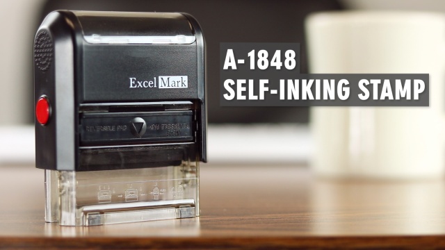 ExcelMark A-1848 Self-Inking Stamp