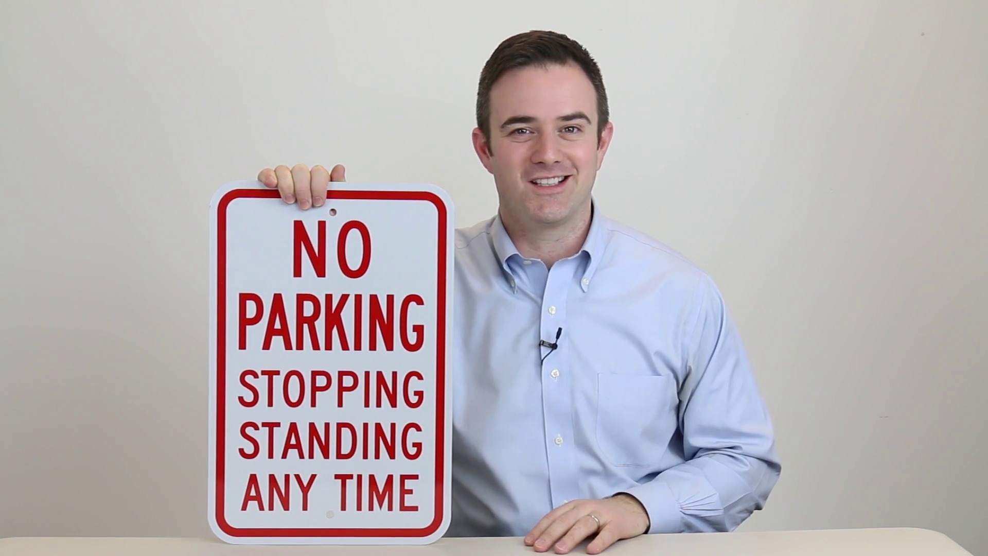 No Stopping, No Standing Sign