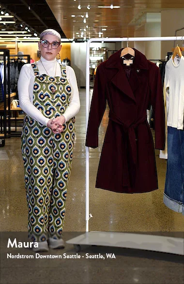 MICHAEL Michael Kors Belted Wool Blend Coat Nordstrom
