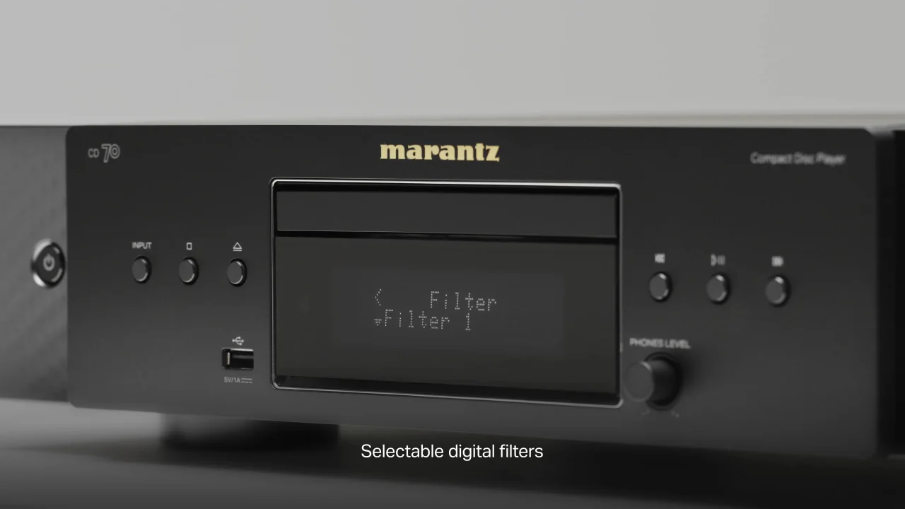 CD 70 - 高性能DACおよびUSB再生対応CDプレーヤー | Marantz - 日本