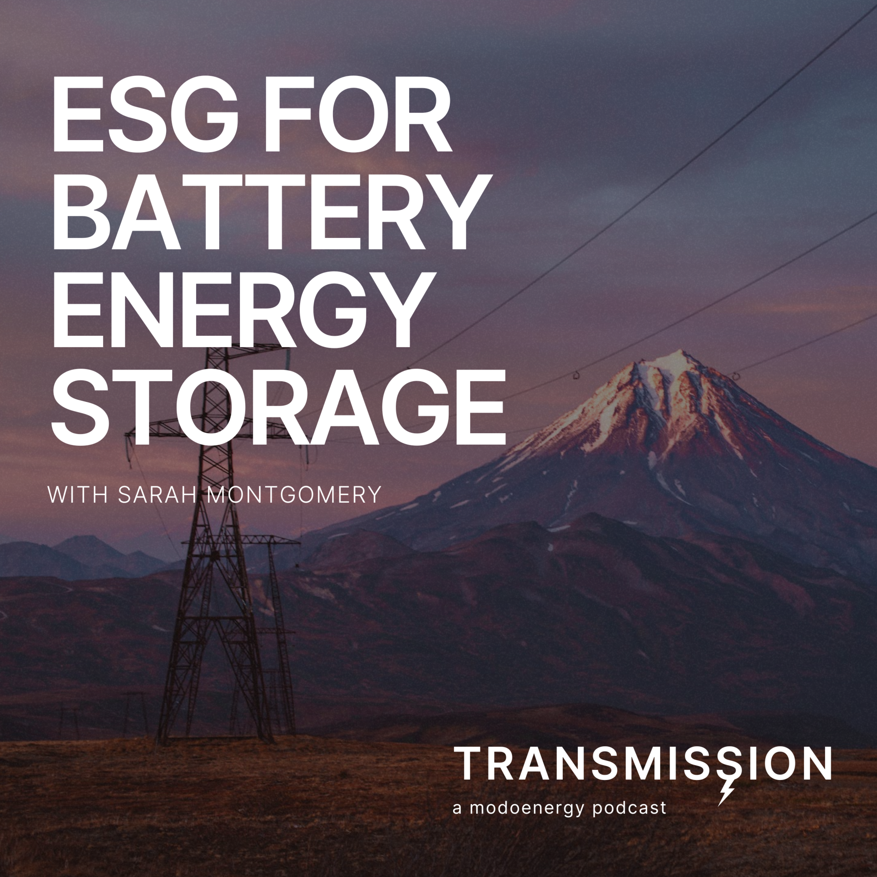 ESG in battery supply chains with Sarah Montgomery (CEO & Co-Founder of Infyos) - podcast episode cover