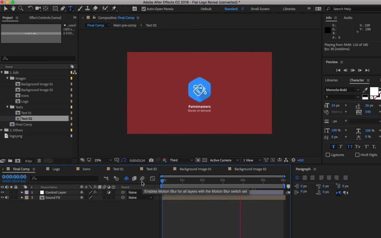 flat design animation after effects