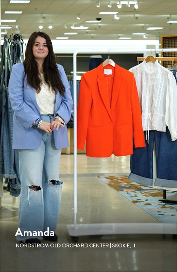 Tailored Single Button Blazer