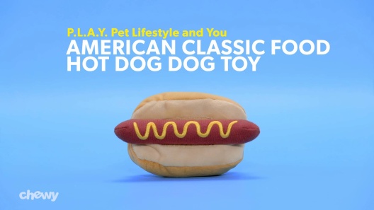 P.L.A.Y. Pet Lifestyle and You American Classic Food Set Squeaky Plush Dog  Toy