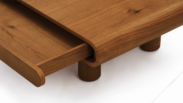River Side Table, Walnut | Interior Icons