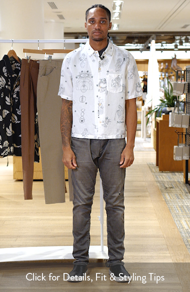 AllSaints Terra Print Short Sleeve Button-Up Shirt | Nordstrom