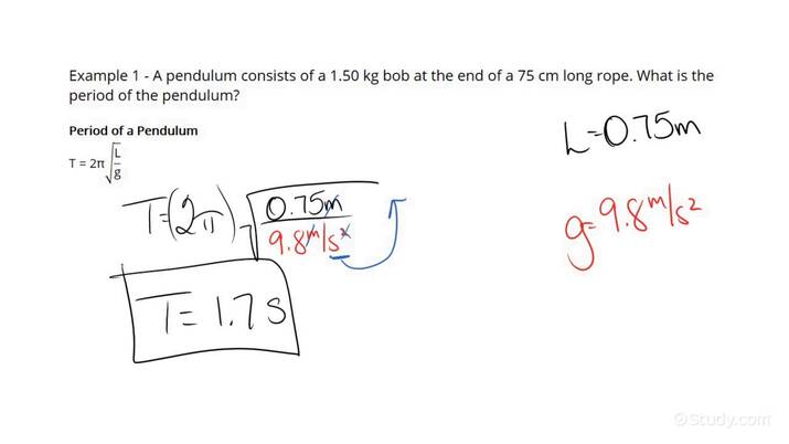 How to Calculate the Period of an Oscillating Pendulum | Physics ...