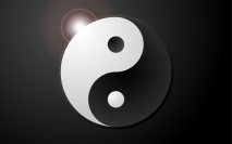 Aplicando Luz e Sombra no símbolo Yin-Yang
