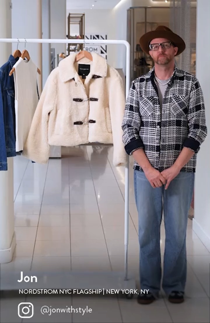 French Connection Alex Faux Shearling Jacket | Nordstrom