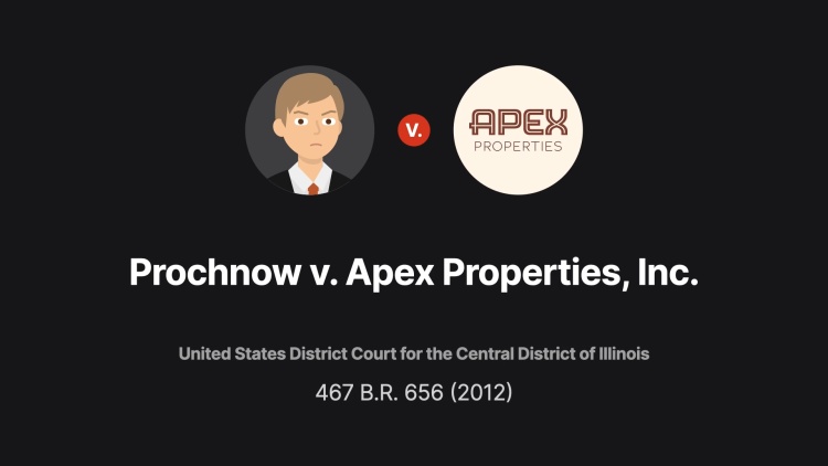 Prochnow v. Apex Properties, Inc.