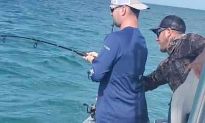 Fishing on the Gulf. 