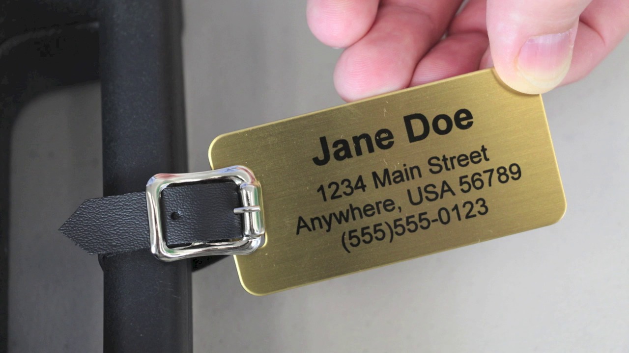 Brass Luggage Tags