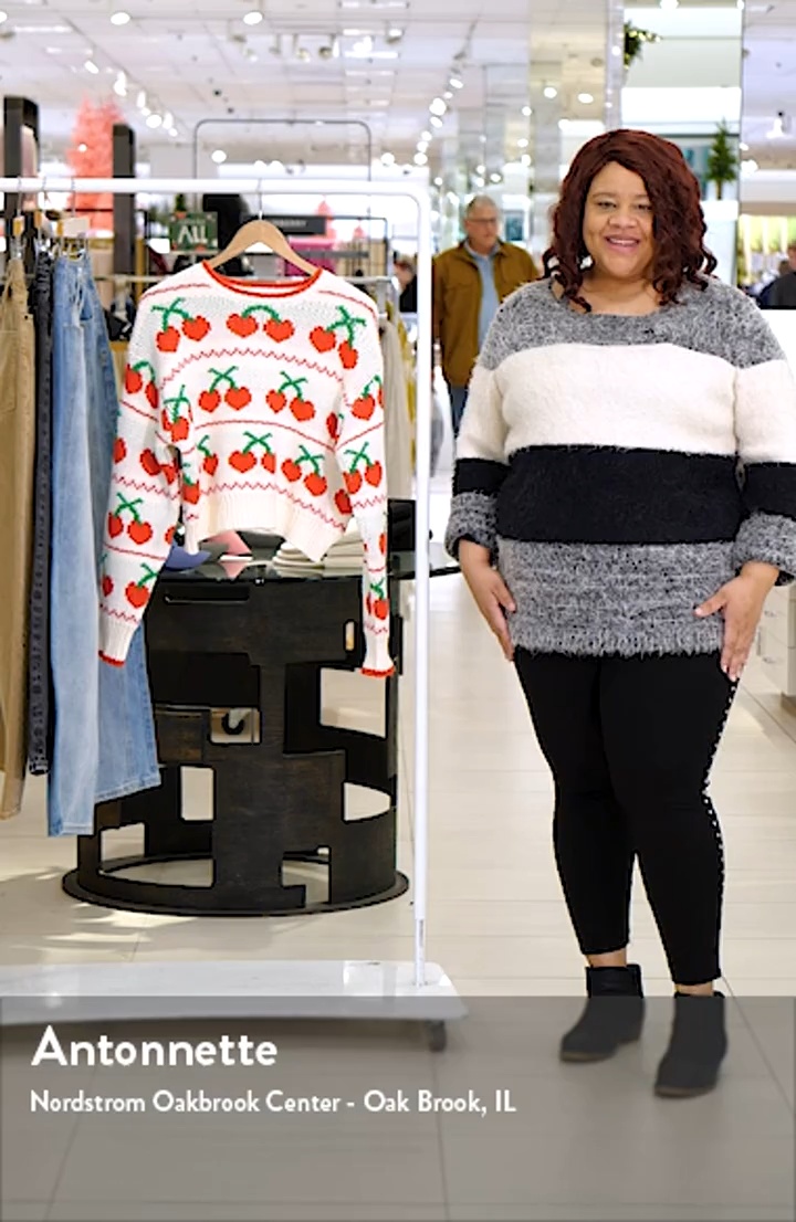 Florence by Mills Cherry Crewneck Crop Sweater | Nordstrom