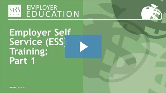 Thumbnail for the 'ESS Training Webinar' video.