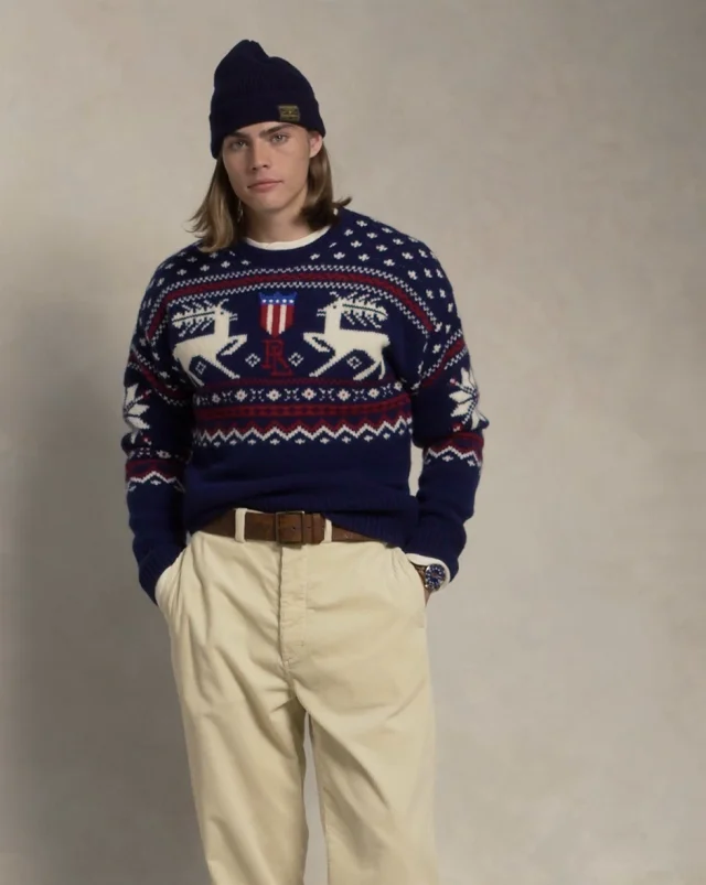 RUGBY Ralph Lauren トナカイ柄カーディガン XS RUGBY Ralph Lauren トナカイ柄カーディガン XS