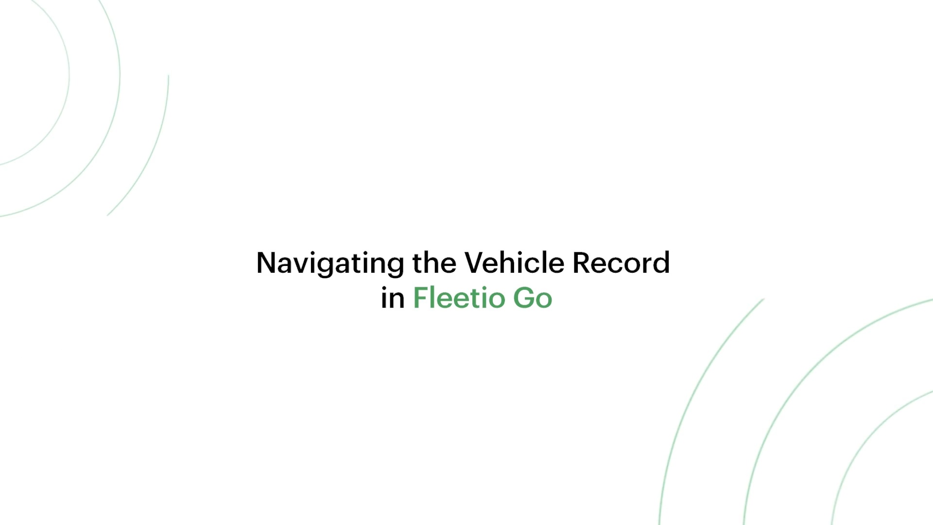 Lesson 11: Navigating the Vehicle Record