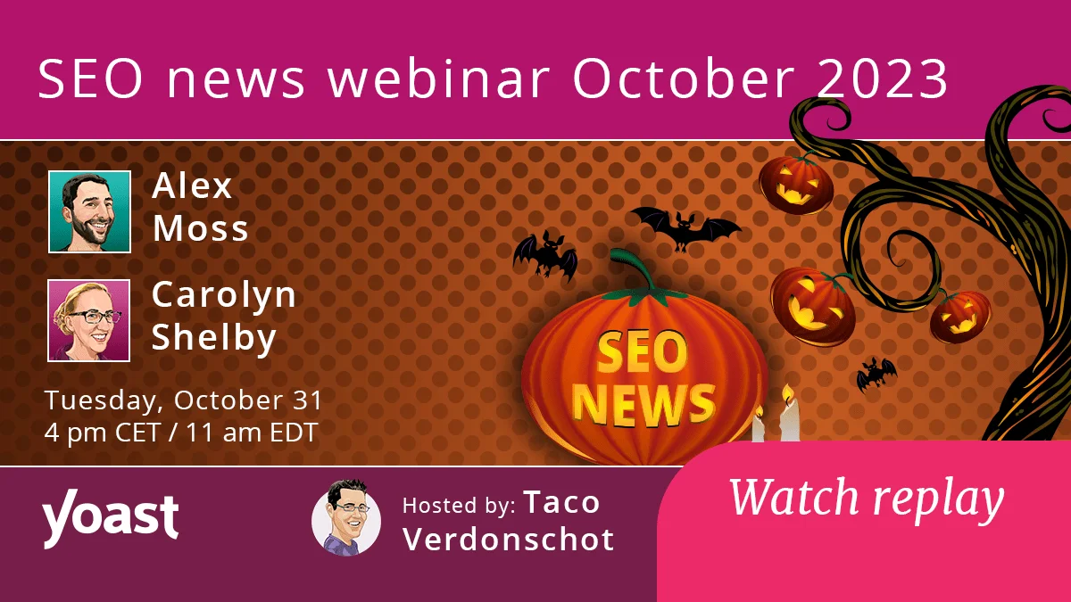 Yoast SEO News - October 2023 Edition • Yoast