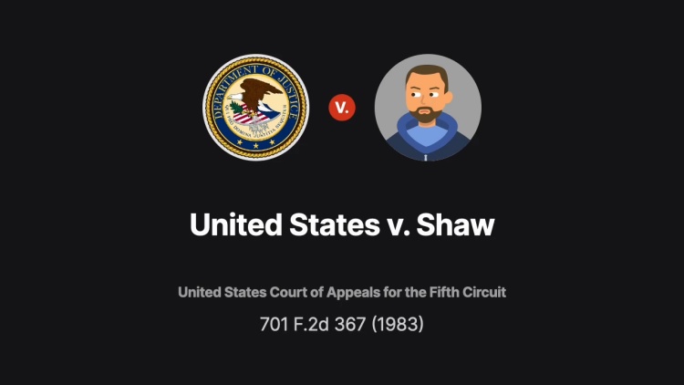 United States v. Shaw