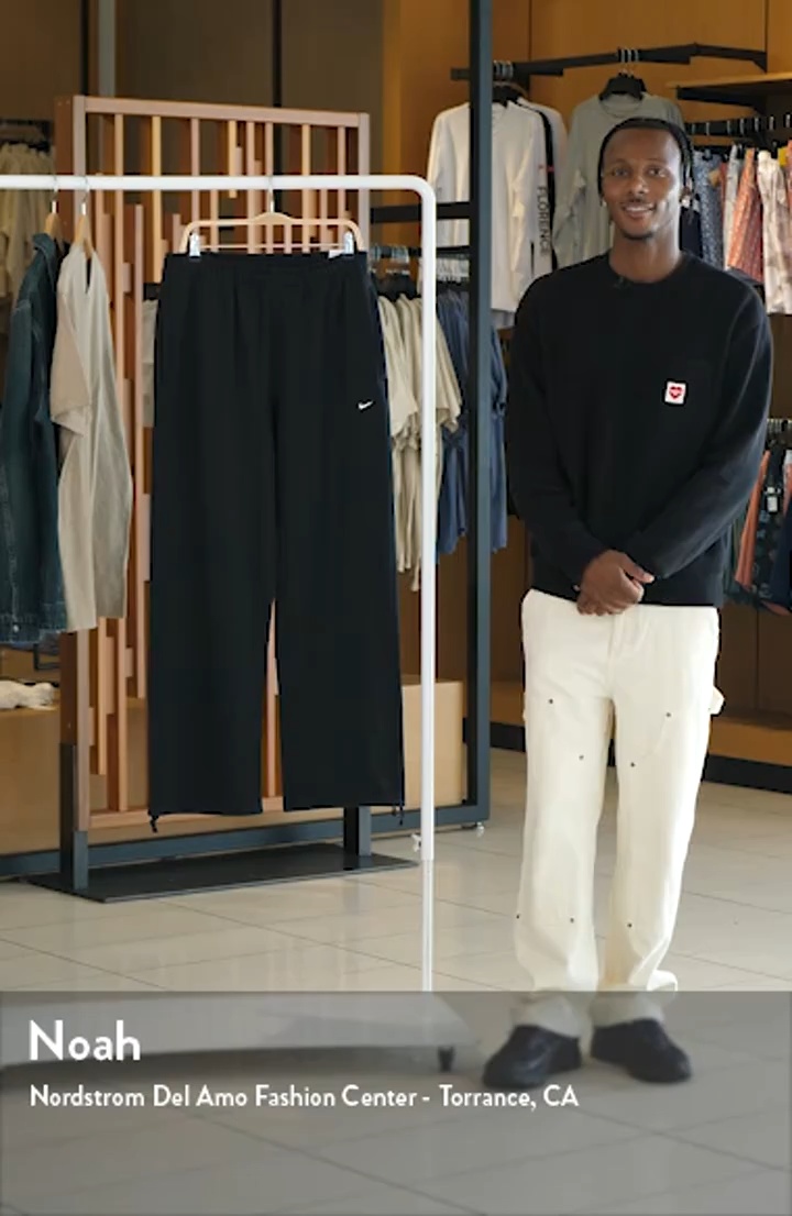 Nike Solo Swoosh Open Hem Fleece Sweatpants | Nordstrom