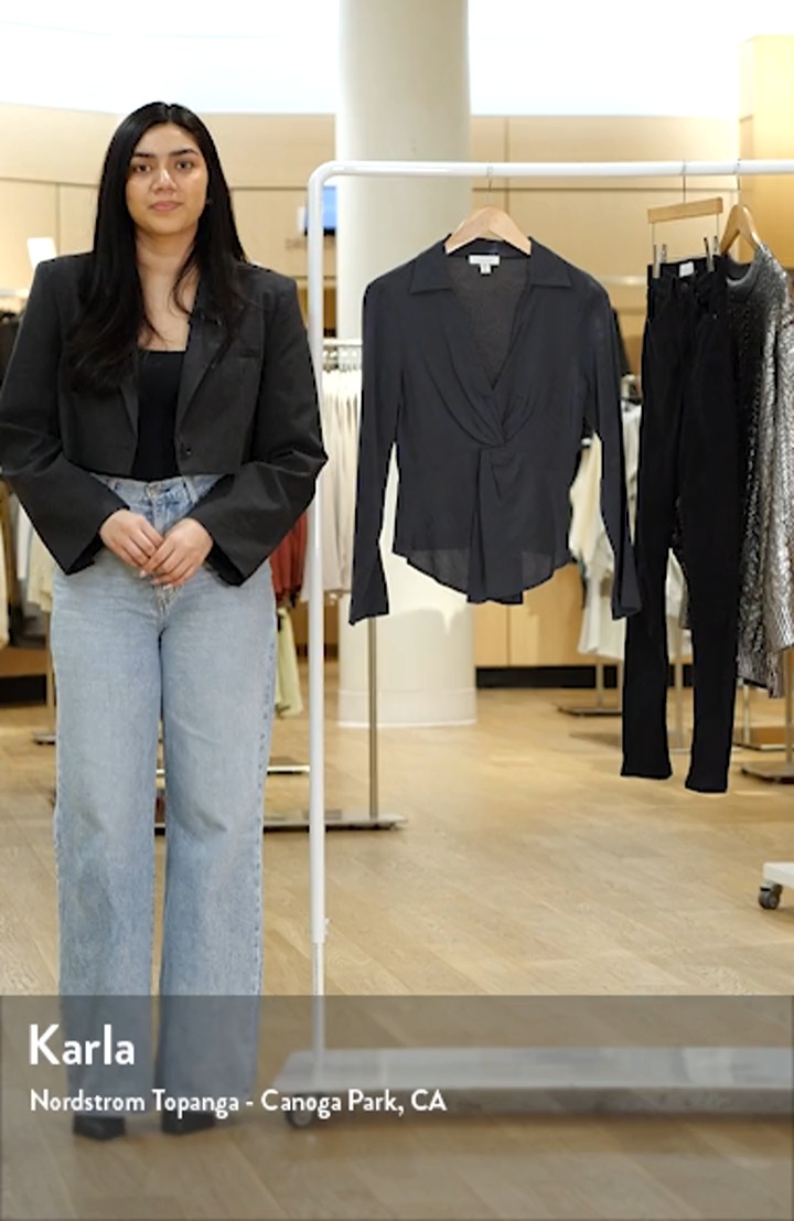 TOPSHOP　 Topshop textured knit tulip sweater in blue | ASOS