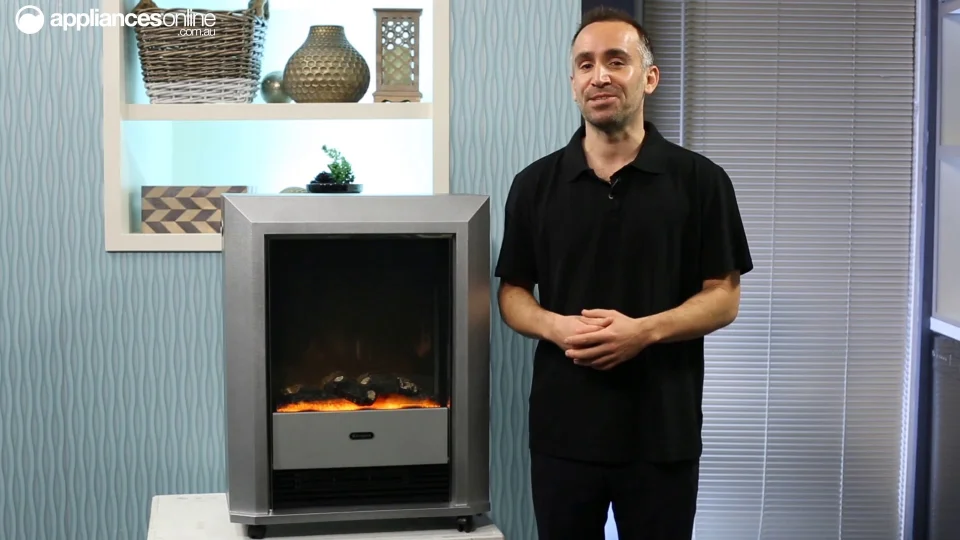 Dimplex 2kW Electric Fire Heater LEESILVER | Appliances Online