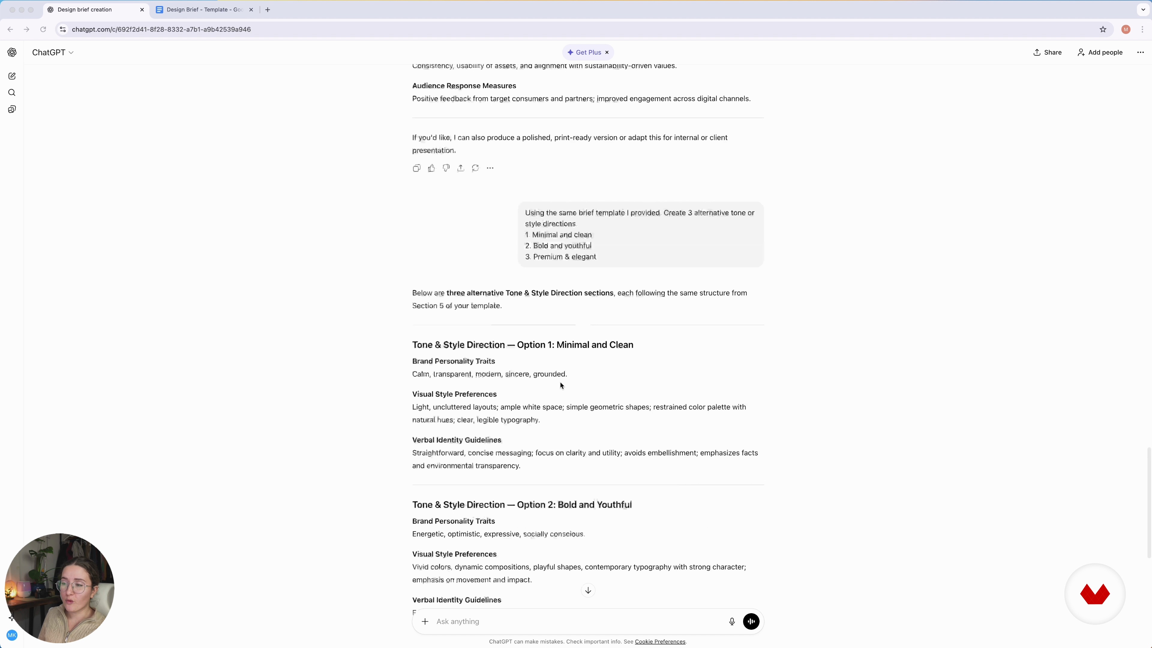 Using AI to Build a Design Brief, Expand, and Refine the Brief