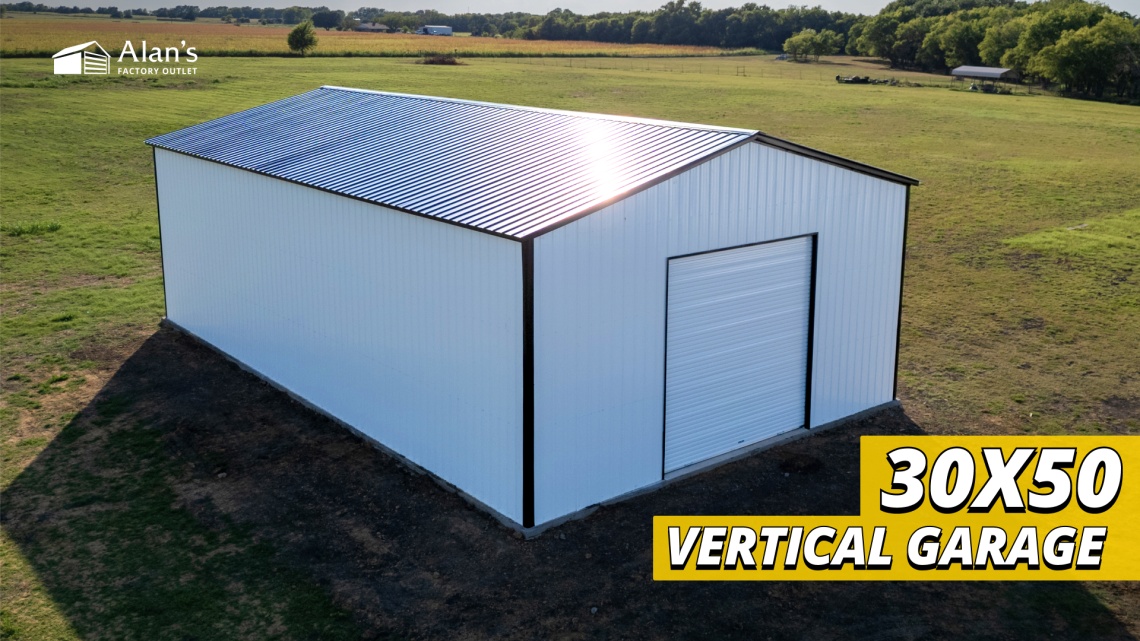 Video thumbnail for 30x50 - Vertical Metal Garage