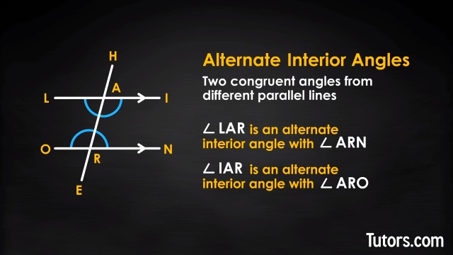 Alternate Interior Angles  Definition & Theorem - Video & Lesson