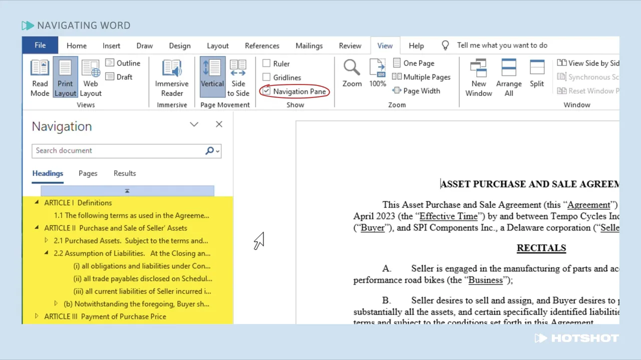 Navigating Word - Microsoft Word for Lawyers