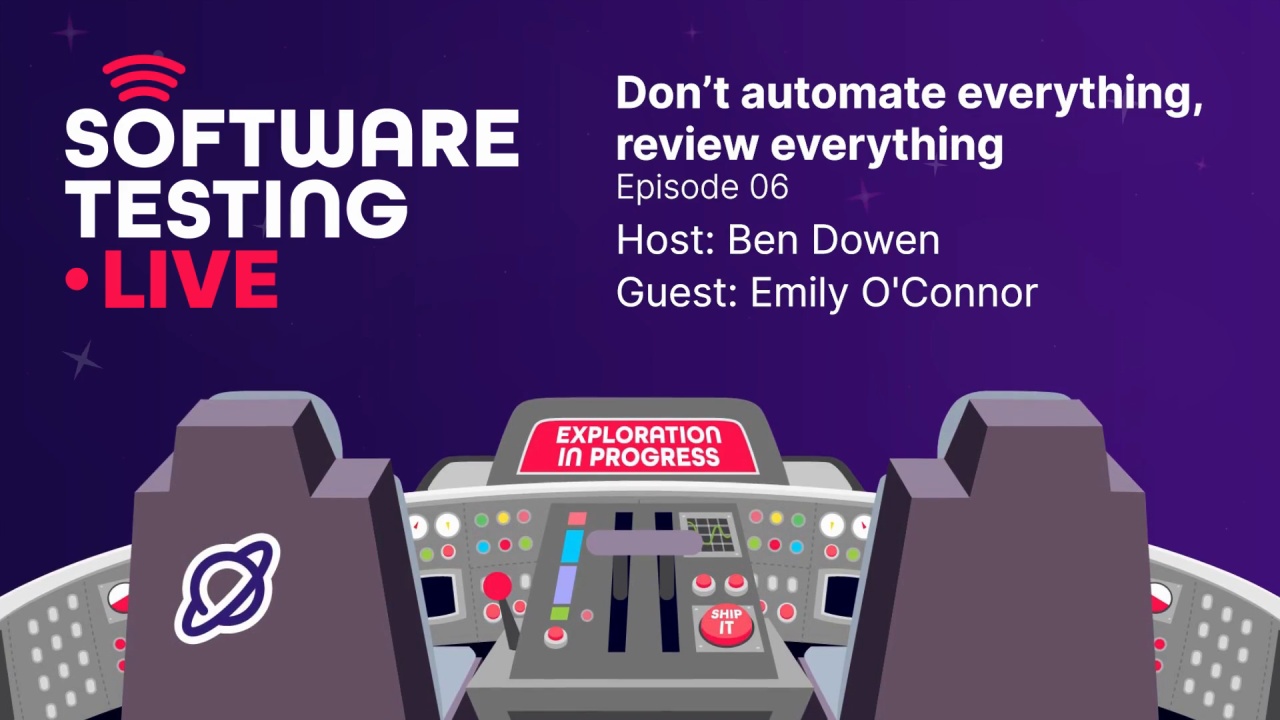Software Testing Live: Episode 06 - Don't automate everything, review everything thumbnail