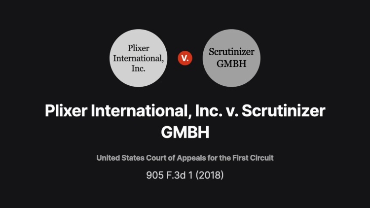 Plixer International, Inc. v. Scrutinizer GMBH