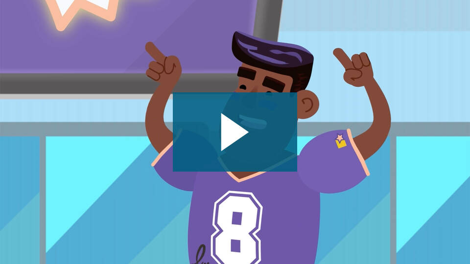 Video thumbnail for How is My Credit Score Calculated? with a play button over the top.