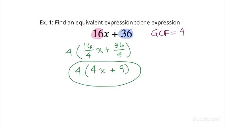 Using the Distributive Property to Write Equivalent Expressions | Math ...
