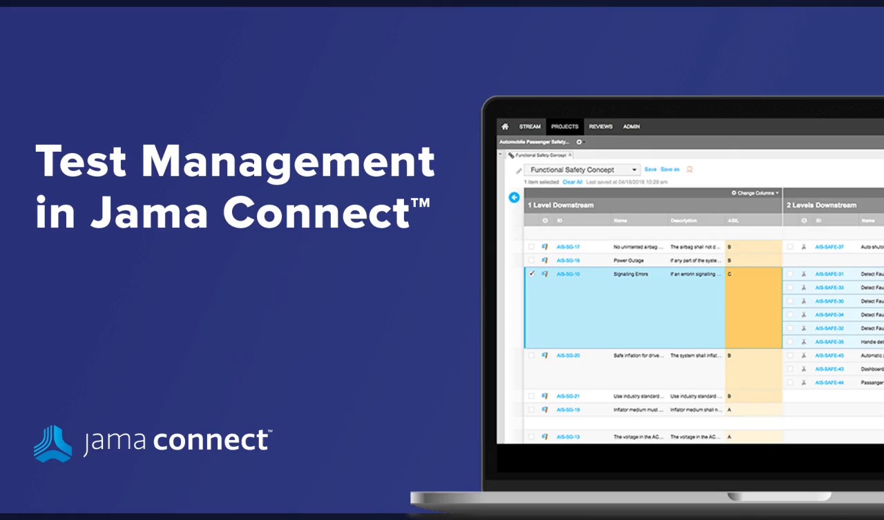 Jama Connect™ Test Management