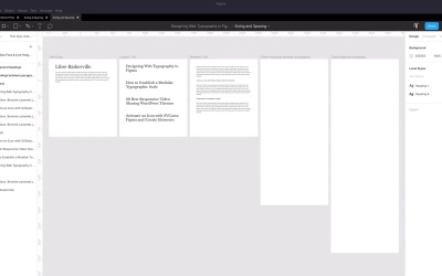 Web Typography Basics in Figma - Create a Size Flow