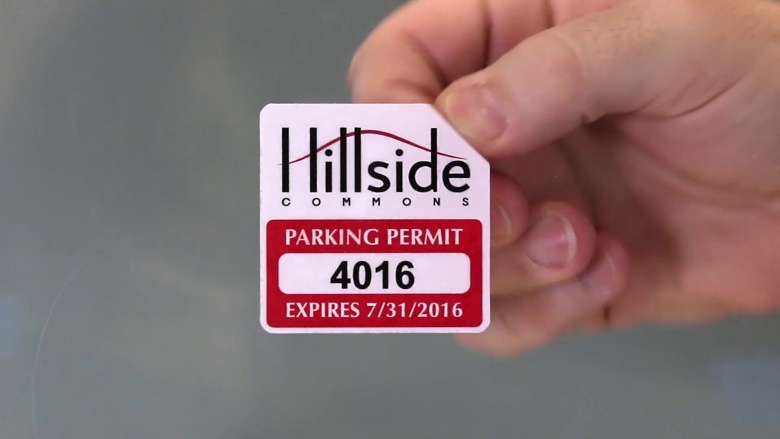 WindowCling Removable White Decals with Front-stick